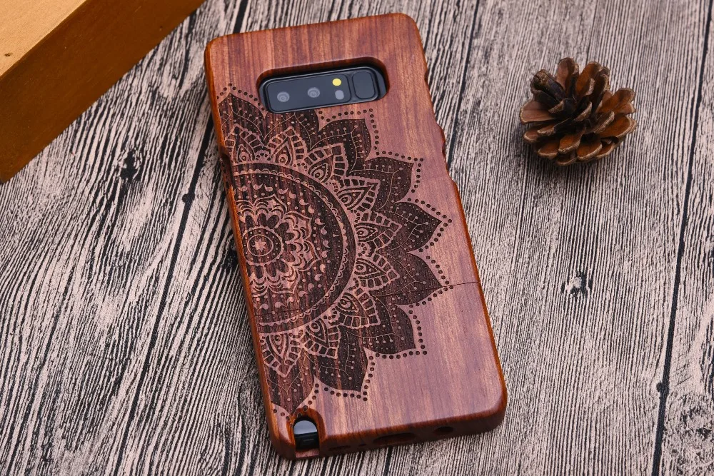 Чехол из натурального зеленого натурального дерева для samsung Galaxy Note 10, 9, 8, S10e, S10, S9, S8 Plus, S7 Edge, чехол, чехол для телефона, кожаная сумка