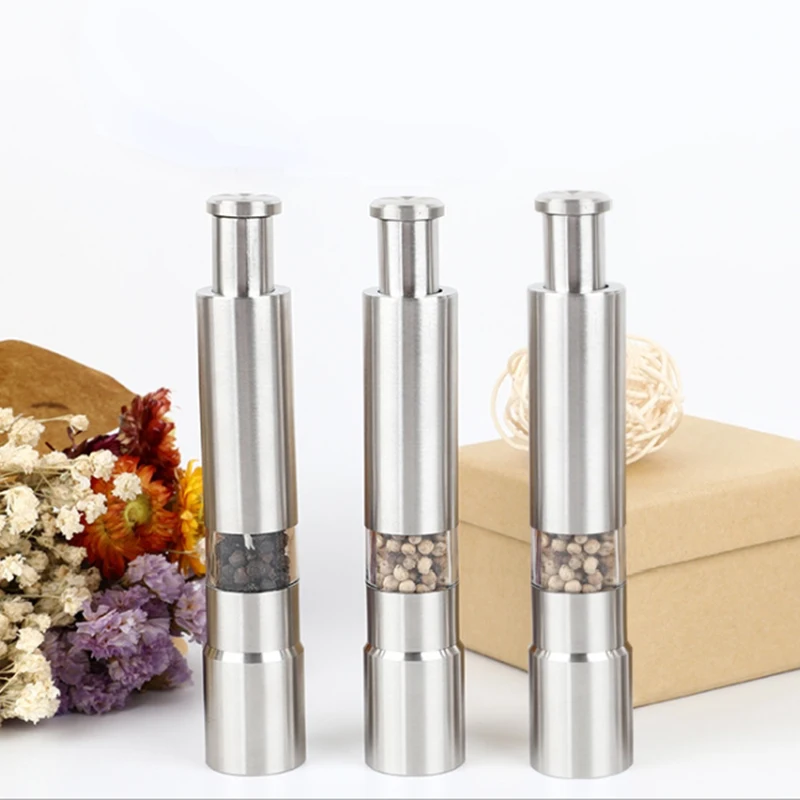 Ручная мельница для перца соли ручная с одной рукой соуса специй из нержавеющей