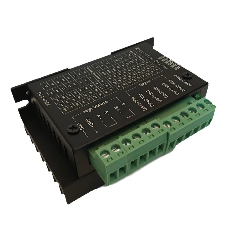 

8 шт./лот TB6600 контроллер драйвера шагового двигателя 4A 9 ~ 42 в TTL 16 Micro-Step CNC 1 ось для 42/57/86 контроллера шагового двигателя