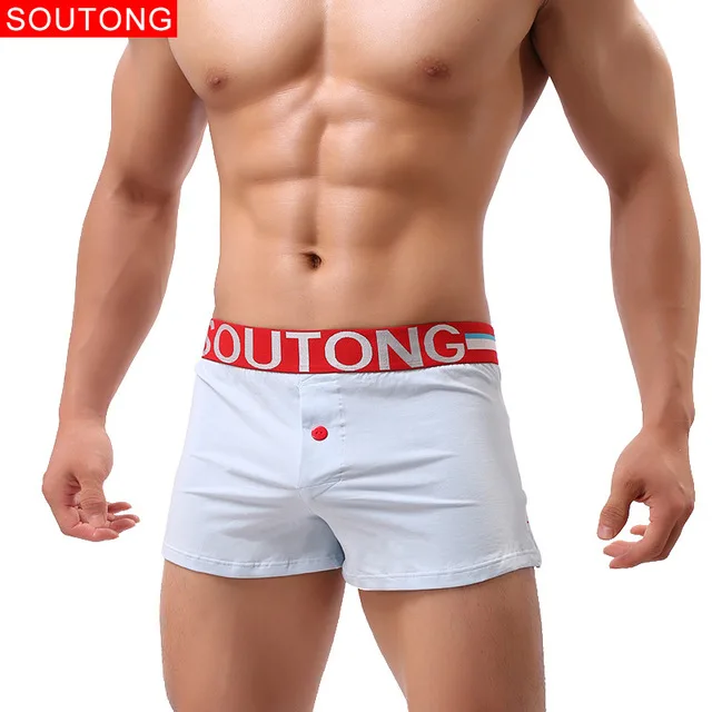 jjk04-sky blue Soutong, мужское нижнее белье, шорты, боксеры, хлопок, для мужчин, Cueca, боксеры, нижнее белье, мужские шорты, домашние трусы, боксеры для мужчин, Calzoncillos Hombre - Цвет: jjk04-sky blue