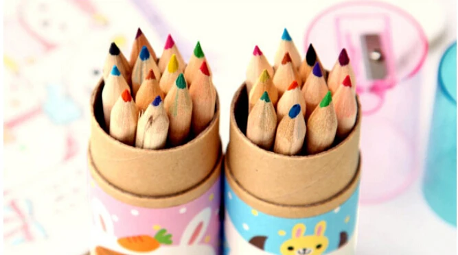 Новинка 2017 школьные журналы 12 цветов корейские детские цветные карандаши для