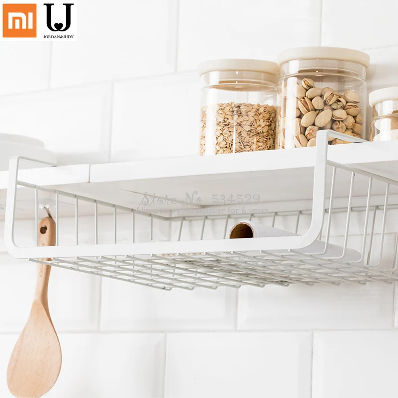 Умный дом Xiaomi висит под полкой хранения железная сетка корзина шкаф двери шкафа