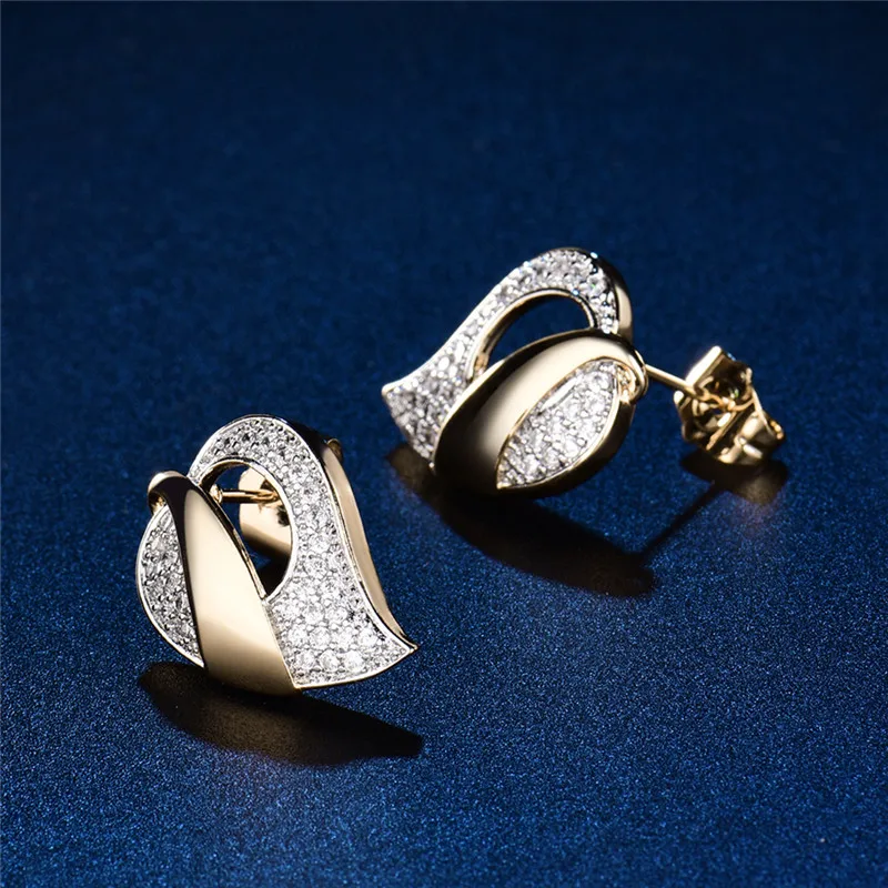 Набор ювелирных изделий BUDONG Ensemble Bijoux золотое ожерелье с кубическим цирконием