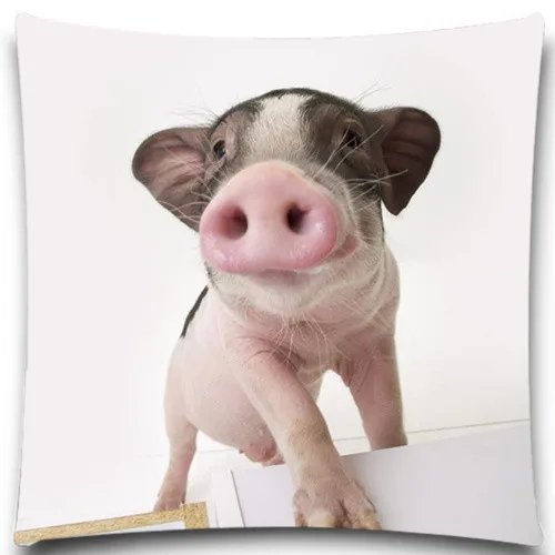 Чехол для подушки Pigs из хлопка и полиэстера с 2D принтом 5 размеров 9 стилей | Дом