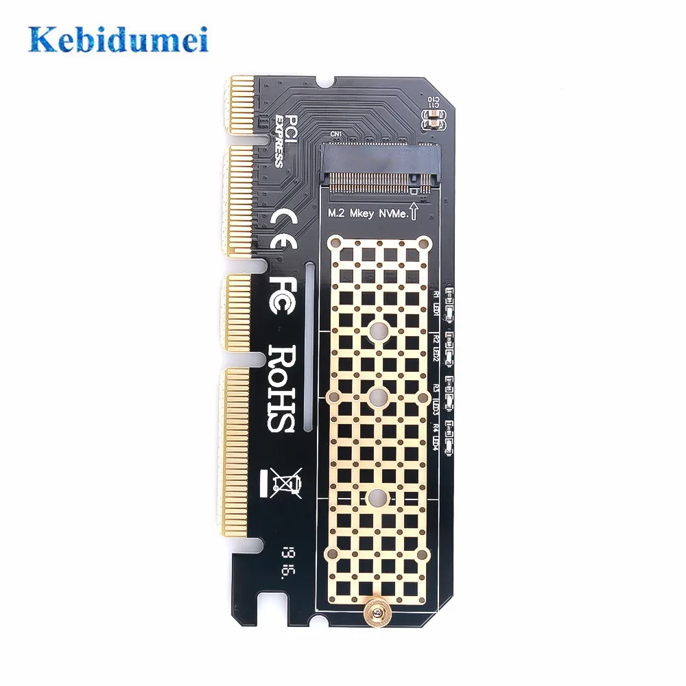 Компьютерная карта расширения kebidumei со светодиодной подсветкой адаптер для PCIE