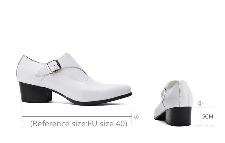 Новинка Мужские модельные туфли из натуральной кожи Модные свадебные на высоком