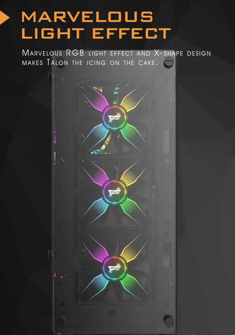 Aigo darkflash aurora светодиодный вентилятор 120 мм настольный ПК Компьютер охлаждающий кулер бесшумный двойной Чехол 12 в вентилятор 3 Pin+ 2 Pin вентиляторы