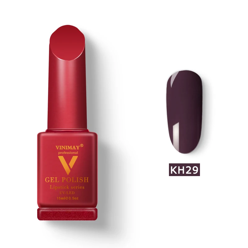 KH29 VINIMAY бренд красный Гель-лак для ногтей vernis полуперманентный УФ-гель для ногтей лак-праймер впитывающийся Гель-лак для ногтей Полировочный Гель для маникюра - Цвет: KH29