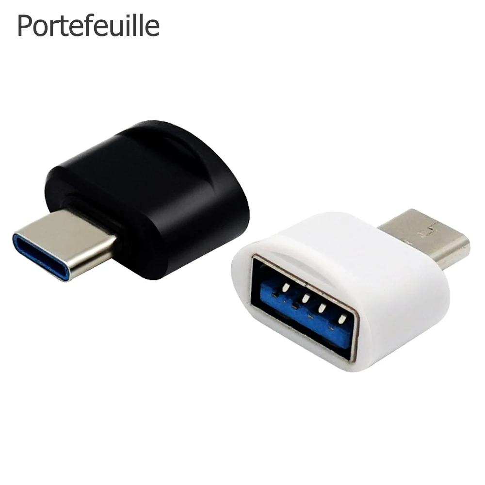 Portefeuille 10 шт. USB C OTG адаптер для Samsung Galaxy S8 Plus note 8 Google Pixel 2 XL Nexus 6 P Oneplus 5 T type кабель