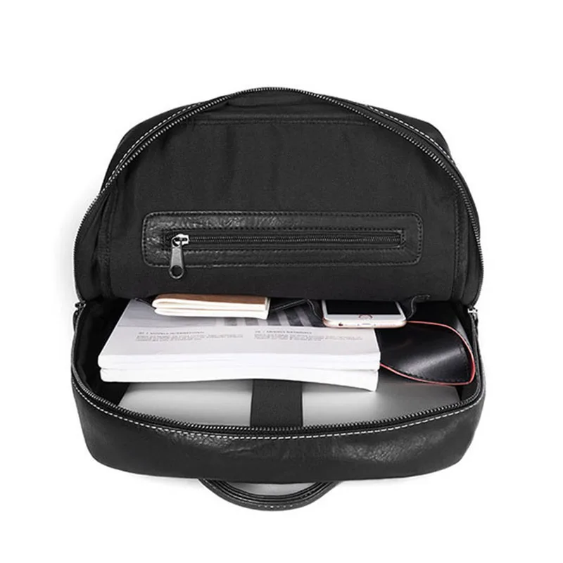 

2019 Vintage Men Backpack Men Casual Backpacks for Teenager Student School Bag Leather Backpacks Male Travel Backpacks