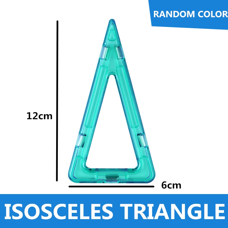 

20Pcs/lot Isosceles Triangle Magnetic Toy Bricks and 3D Magnetic Building Blocks Matched Toy Bricks Kids Birthday Gifts School