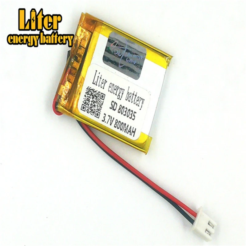 XHR-2P 2 54 800mAh 3 7 V полимерная литиевая батарея 403035*2 803035 игрушка GPS звуковая карта |
