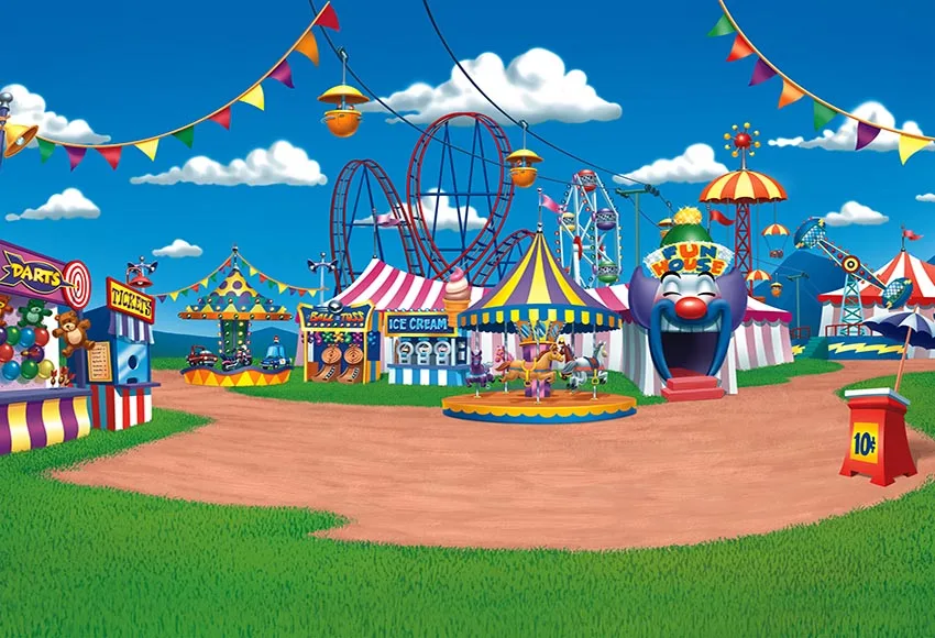 Cirque anniversaire фон для фото цирк день рождения Фотостудия Стенд задние фоны