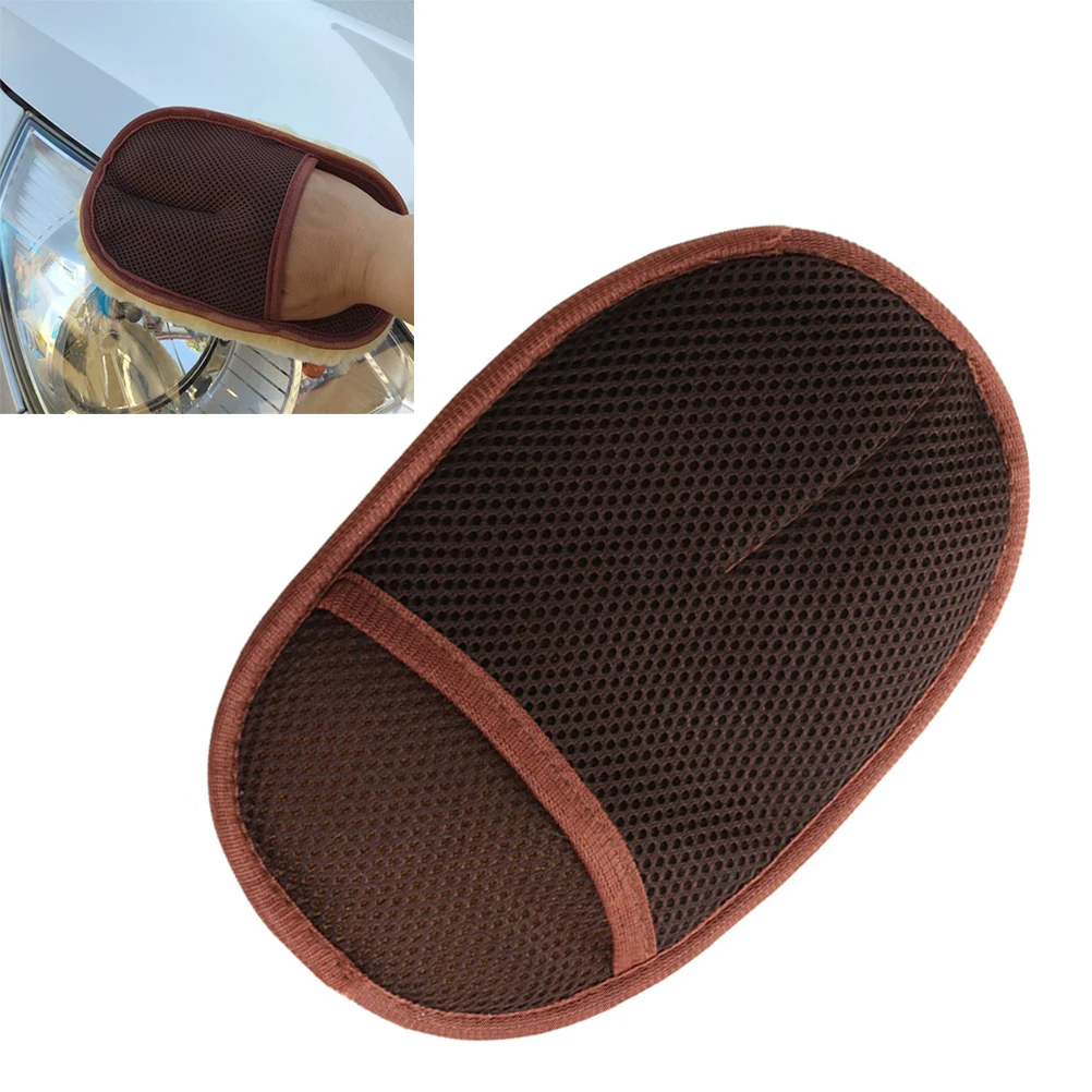 1 шт. перчатка для чистки автомобиля перчатки мойки искусственная шерсть авто