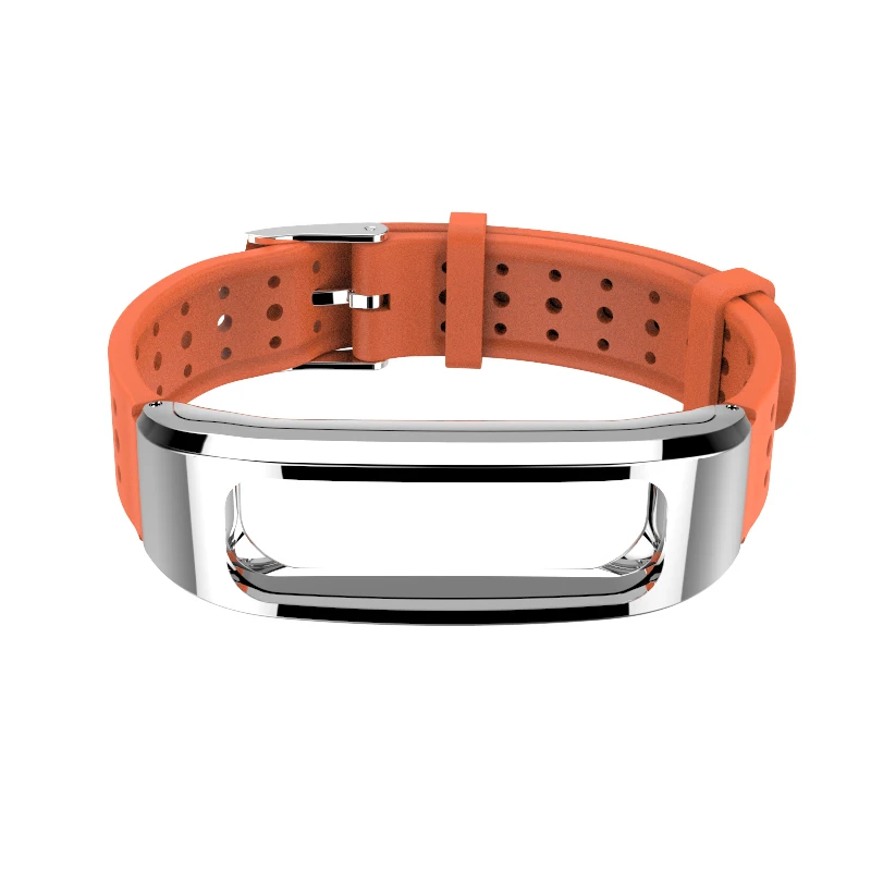 Orange Mijobs силиконовый ремешок для huawei Honor Band 4 Runnning Версия смарт-Браслет спортивный браслет Honor Band 4 ремешок для бега - Цвет: Orange