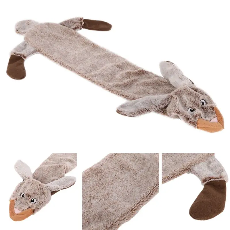 Новая милая игрушка Wolf мягкие пищащие животные для питомца плюшевый кролик