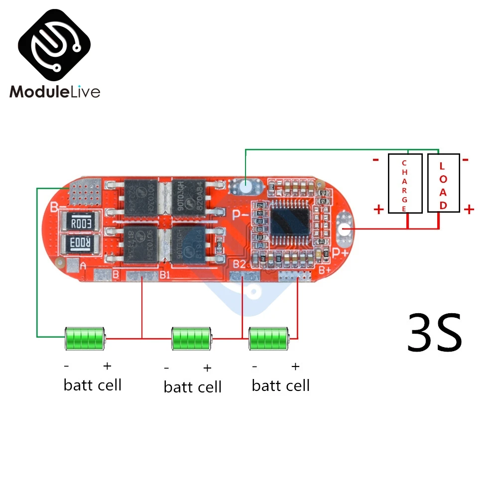 3 S/4S/5S 25A 3S 12,6 V 4S 16,8 V 5S 21V 18650 BMS литий-ионная батарея защитная схема плата для зарядки Модуль PCM полимерный