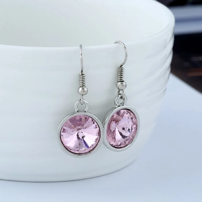 2019 новые винтажные круглые серьги со стразами простые классические женские и