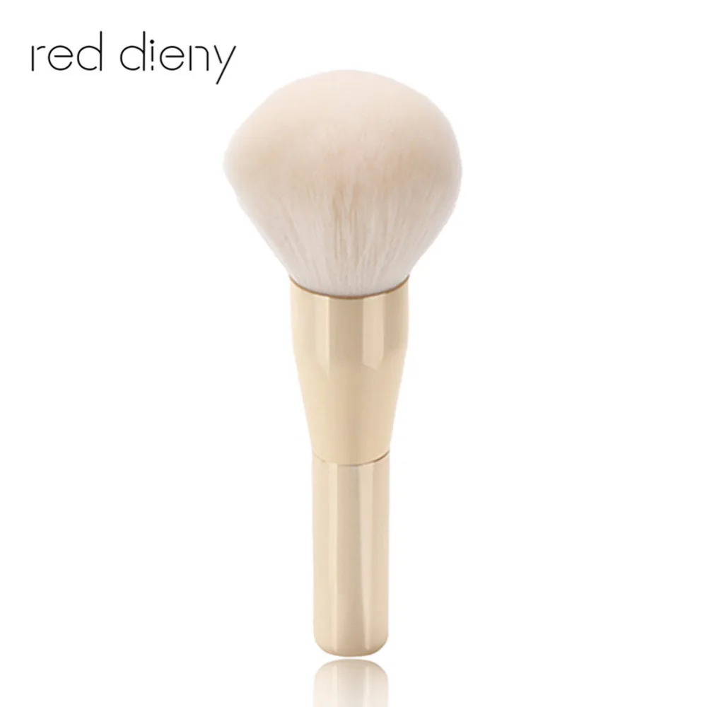 Большая мягкая розовая Золотая кисть для пудры румян Профессиональная Кисть