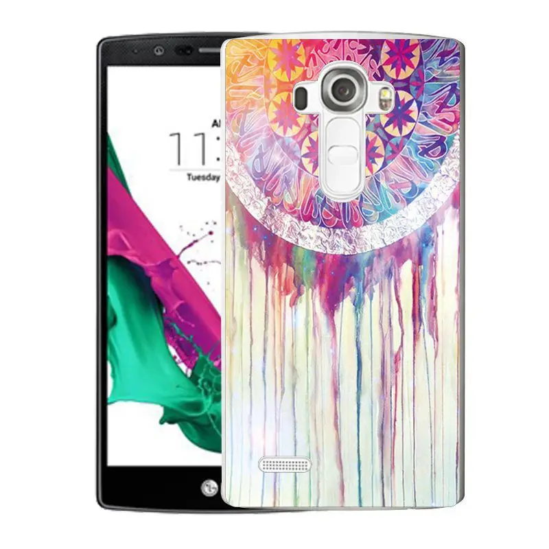 QMSWEI TPU Transparent Phone Case For LG K3 K4 K5 K8 Soft Printed Music Boat Bus Dandelion Cover Free shipping G3 G4 G5 V10 |