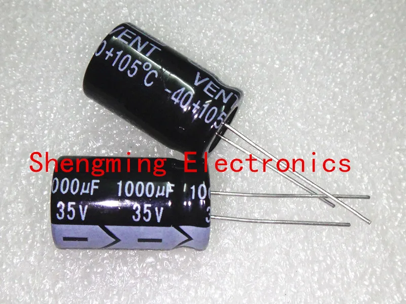 10 шт. 1000 мкФ 35 в 13x20 мм электролитический конденсатор мкФ|electrolytic capacitors|1000uf 35vcapacitor