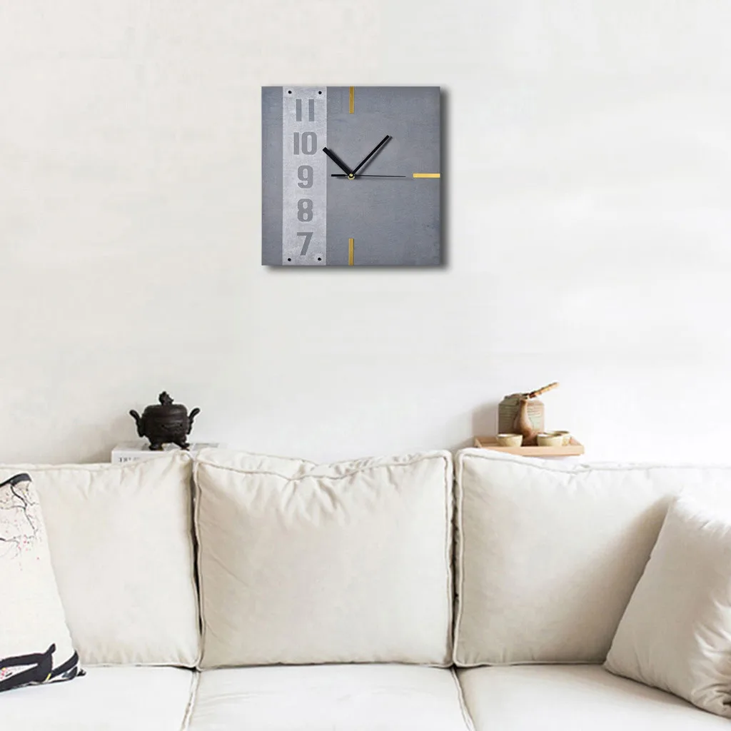 Wooden Wall Clock Saat Relogio De Parede Living Room Decorated Retro Creative Home Decoration Watch 30cm*30cm drop ship | Дом и сад