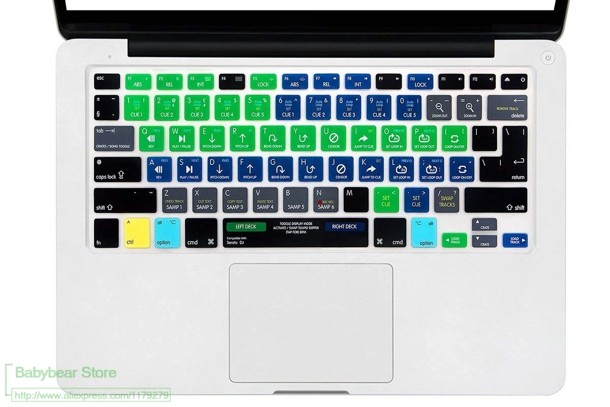 Силиконовый чехол для клавиатуры Serato Dj Hotkey старого Macbook Pro 13 15 Euro Eu Us Air 3|Чехлы