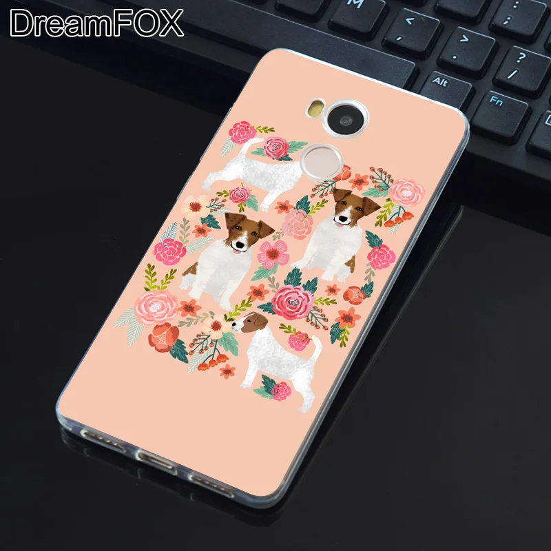 DREAMFOX L390 Jack Russell Dog Puppy Soft TPU Silicone Case Cover For Xiaomi Redmi Note 3 4 4X 5 5A 6 7 Pro Global |