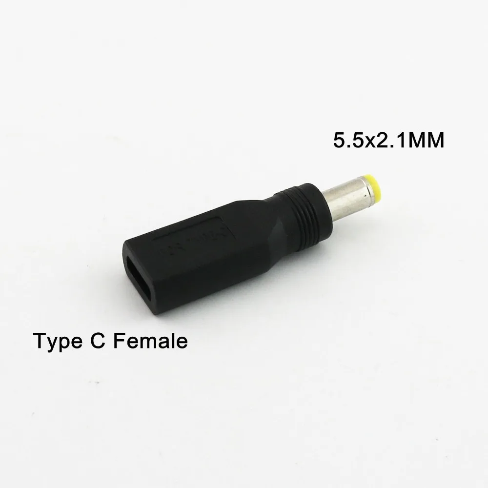 3 шт. USB 1 Тип C гнездо для 5 мм x 2 Мужской DC адаптер зарядки|Компьютерные кабели и