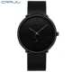 CRRJU Watches For Men 2019 Luxury Ultra Thin Watch Fashion Stainless Steel Mens Wristwatch Simple Male Clock Reloj Hombre Black Other Image