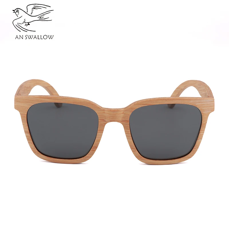 Бамбуковые деревянные винтажные высококачественные солнцезащитные очки ручной