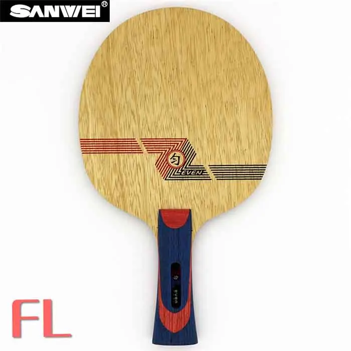 FL long handle Sanwei белый даже лезвие для настольного тенниса(10+ 9 мягкий углерод, для 40+) ракетка для пинг понга летучая мышь весло - Цвет: FL long handle
