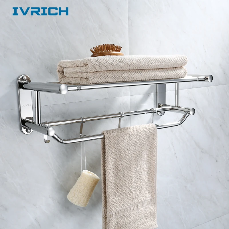 IVRICH фиксированные круглые двух полотенцесушитель практичной одежды крючки