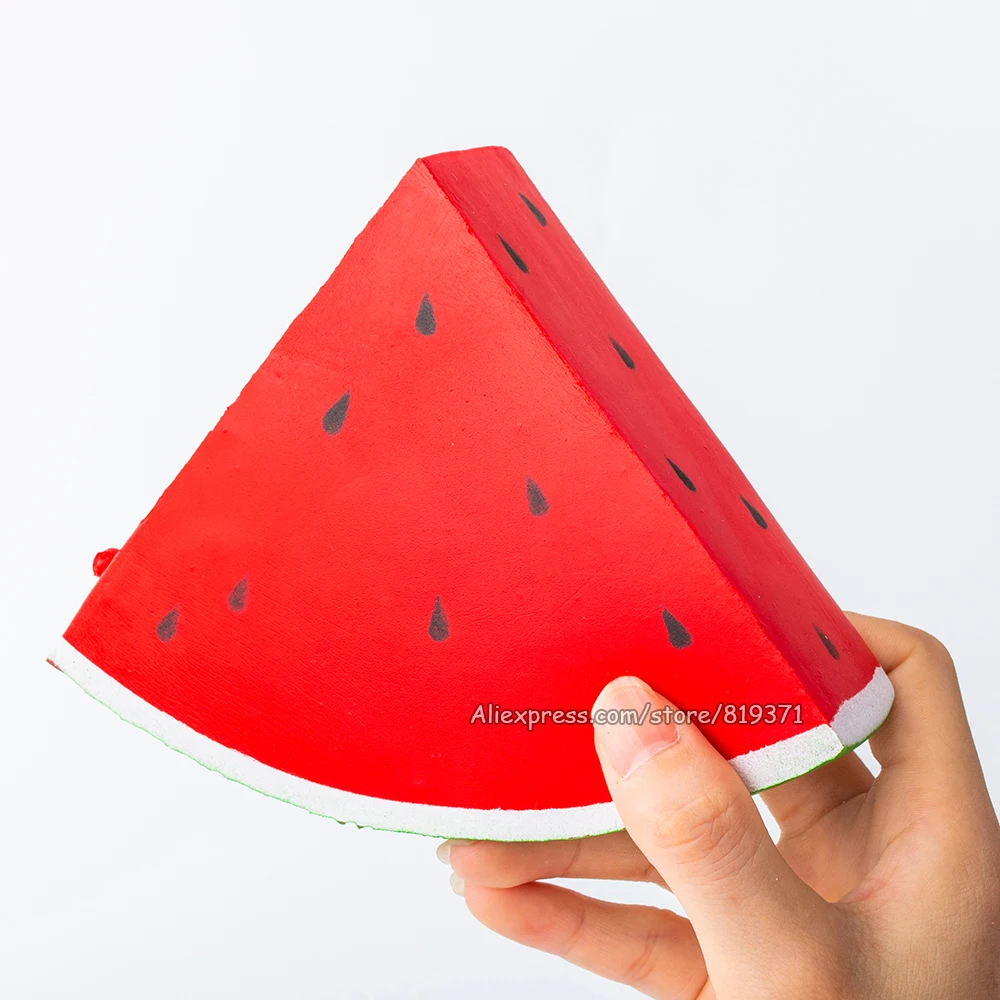 Редкий мягкими Треугольники кавайный арбуз медленно поднимающийся
