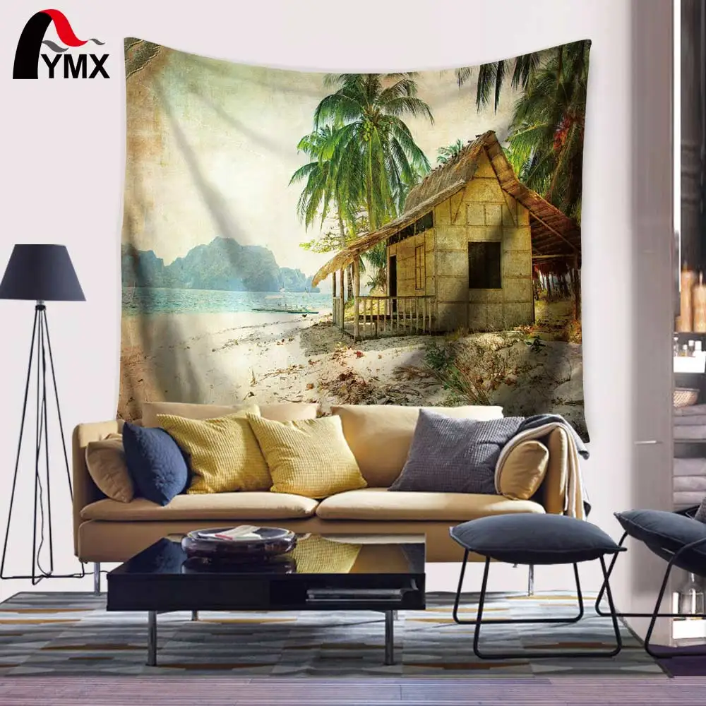 Качели Декор гобелен ручной работы пляж кокосовые пальмы дизайн ребенка хипстер