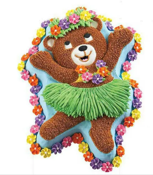 Fondant торт дизайн мультфильм Креативный милый Танцующий медведь антипригарный