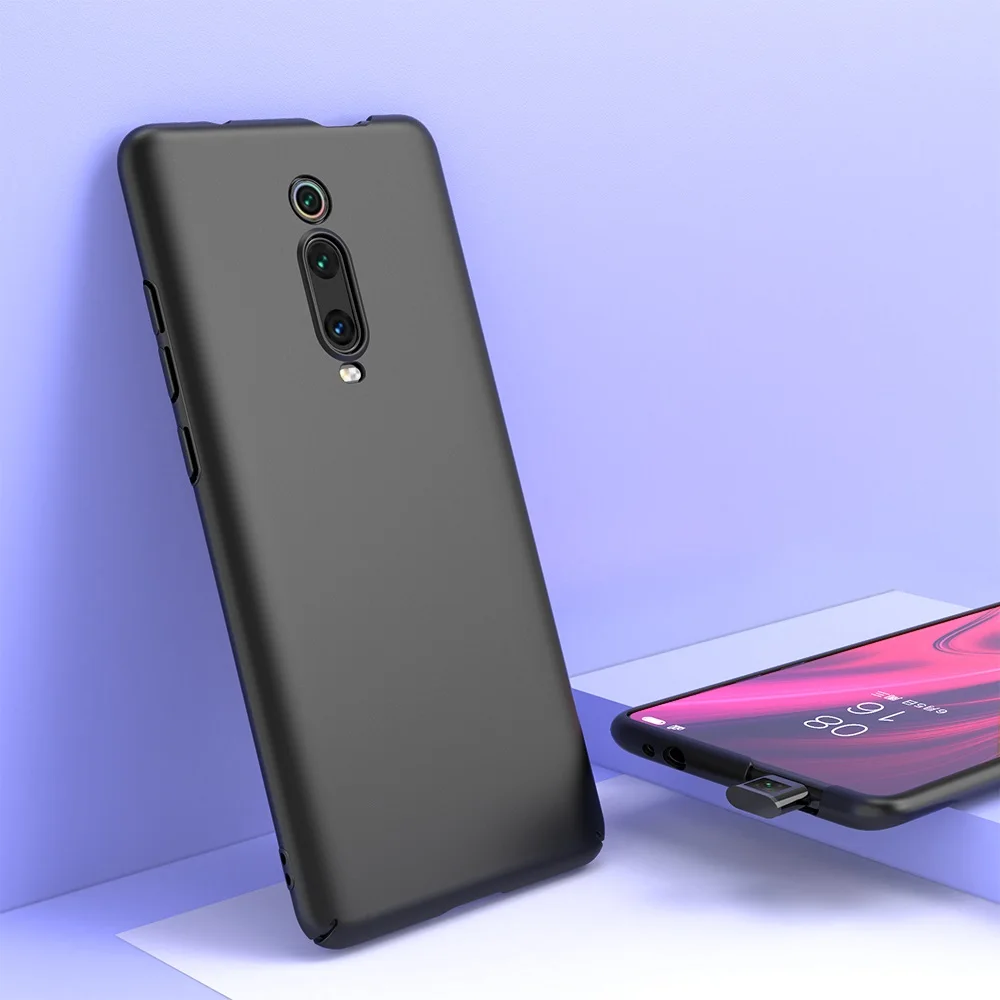 Черный KEYSION mi cro матовый чехол для телефона для Xiaomi mi 9T 9T Pro mi 9 SE 8 A3 lite CC9e жесткая задняя крышка для Red mi K20 K20 Pro Note 7 8 Pro - Цвет: Черный