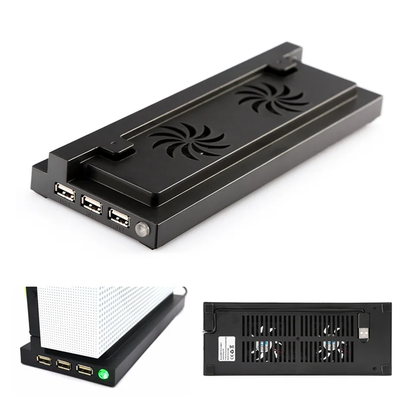 3 USB порта концентратор светодиодный в 1 кулер вертикальная подставка для Xbox One S
