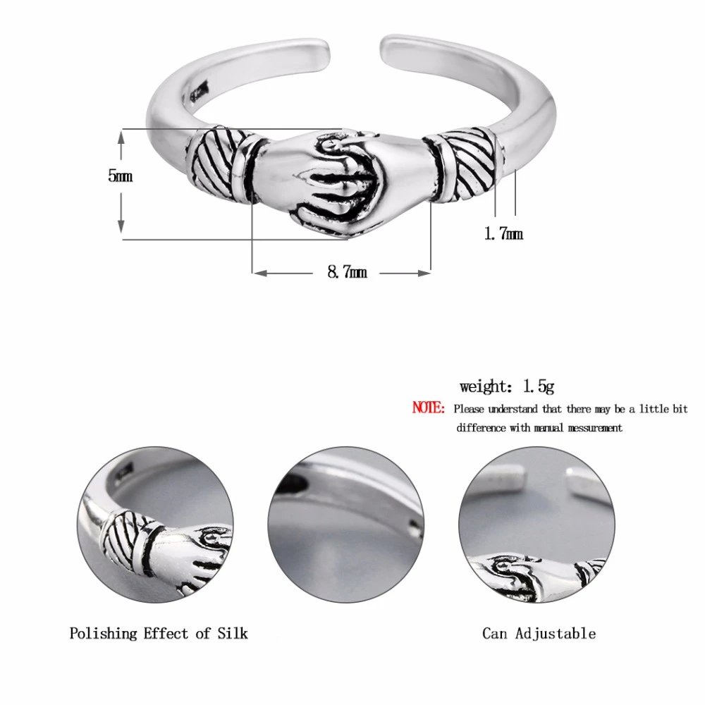 Кольцо руки в руке для влюбленных|Кольца| |