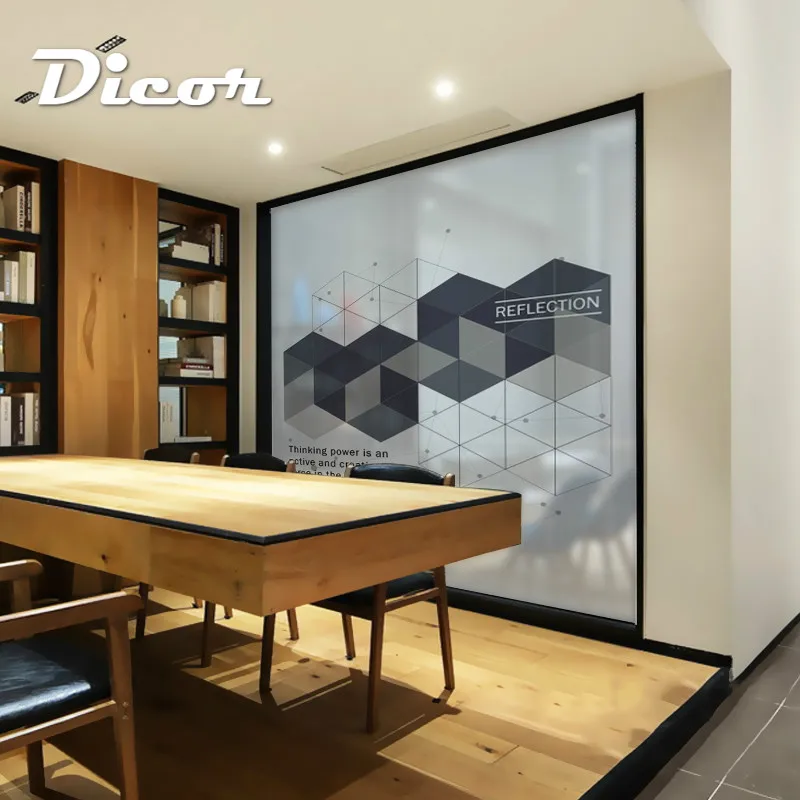 DICOR витражная статическая цепляющаяся бизнес пленка для окна матовая