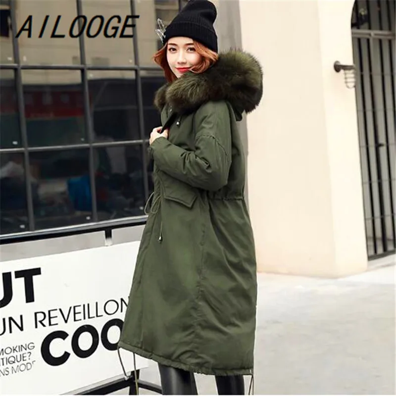 AILOOGE/зимнее пальто для женщин; теплые женские парки; Женское пальто высокого качества; пуховик на белом утином пуху; пальто с перьями
