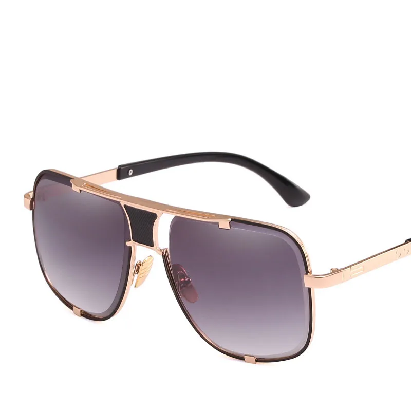 Men's Sunglasses Retro Big Frame Metallic Colorful Outdoor Driving Mirrors | Аксессуары для одежды