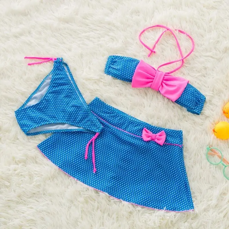 2018 в собаки Девушка Холтер бикини комплект Плавание одежда детская костюм ванный