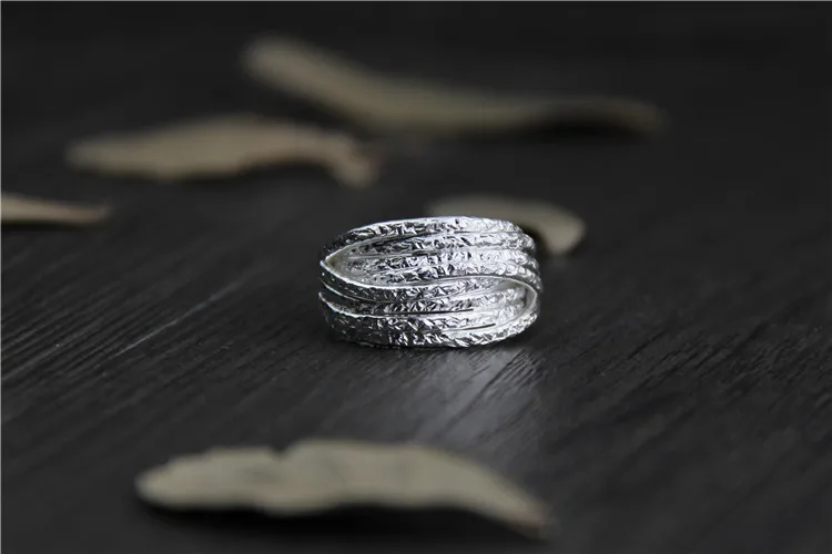 Оптовая продажа ручной работы посеребренные кольцо указательный палец