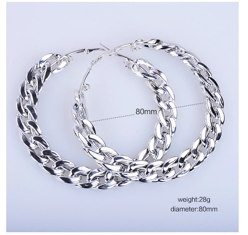 Серьги круглые большие круглые серьги баскетбольные Brincos вечерние круглые CCB серьги для женщин УФ-ювелирные изделия 80 мм