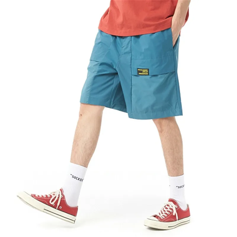 Fluo Neon Green Asymmetry Cool Summer Board Shorts Lightweight Skin | Мужская одежда