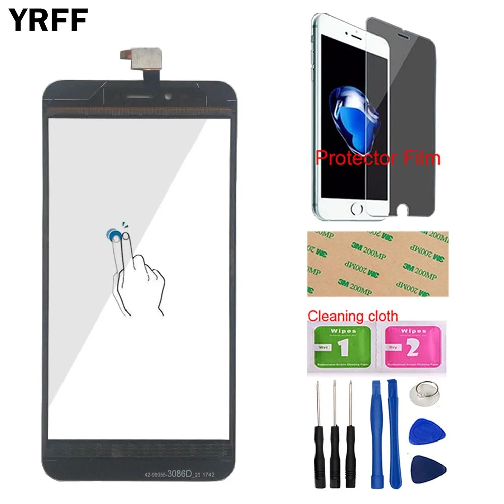 Переднее стекло YRFF для мобильного сенсорного экрана 5 дюйма Wiko U Pulse сенсорный