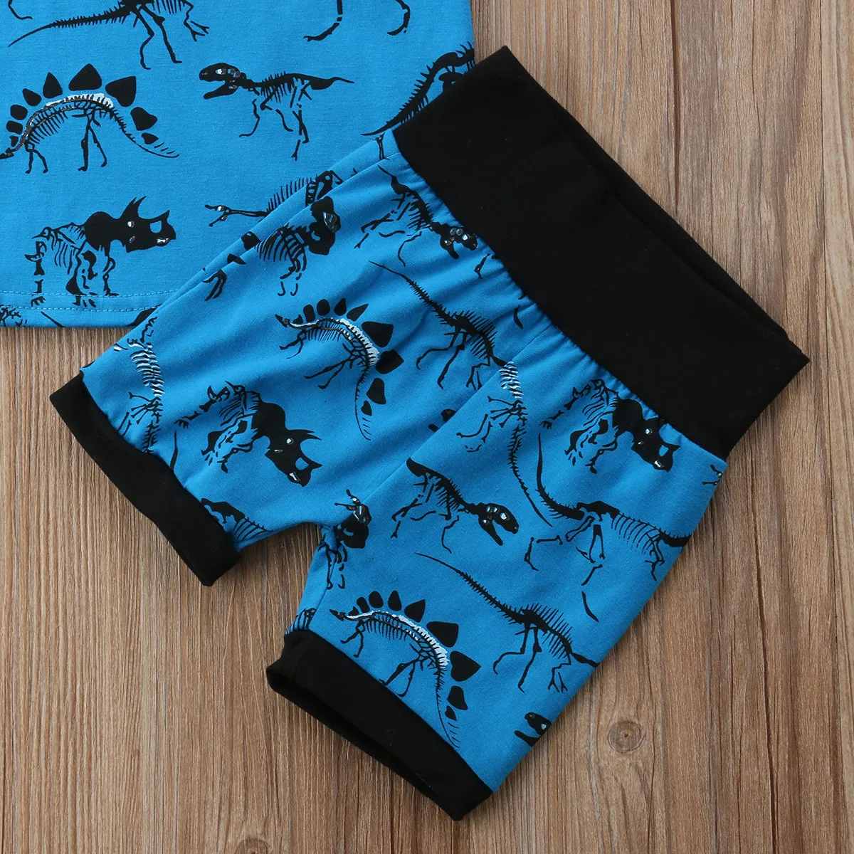 Newborn Toddler Baby Boy Dinosaur Vest Tops+Shorts 2 pcs Clothing Set Outfit Clothes | Детская одежда и обувь