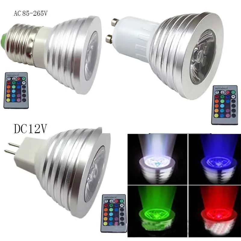 GU10 lampara светодиодный E27 220 V RGB прожектор лампада 110 MR16 luz 85 265 с утолщённой меховой