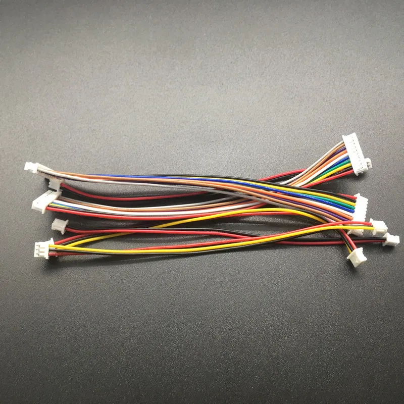 5 комплектов мужской и женский разъем PCB XH 1,25 JST 2/3/4/5/6/7/8/9/10 пин двойной головкой разъем с 100 мм электронные соединители проводов